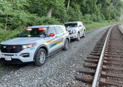 Paramedic Fly Cars 189 & 187 Assisting Town of Highlands on the Train Tracks