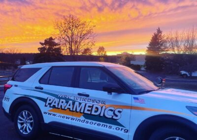 Paramedic Fly Car 187 With A Sunset